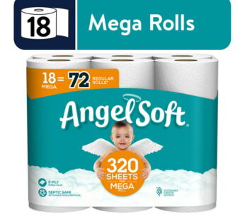 Angel Soft Toilet Paper, 18 Mega Rolls