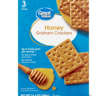 Great Value Honey Graham Crackers, 14.4 oz