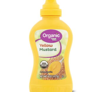 Great Value Organic Yellow Mustard, 8 oz