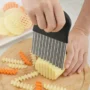 Stainless Steel Potato Chip Slicer Dough Vegetable Fruit Crinkle