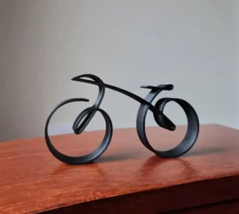 Minimalistic Bicycle Sculpture Acrylic Bicycle Ornamen